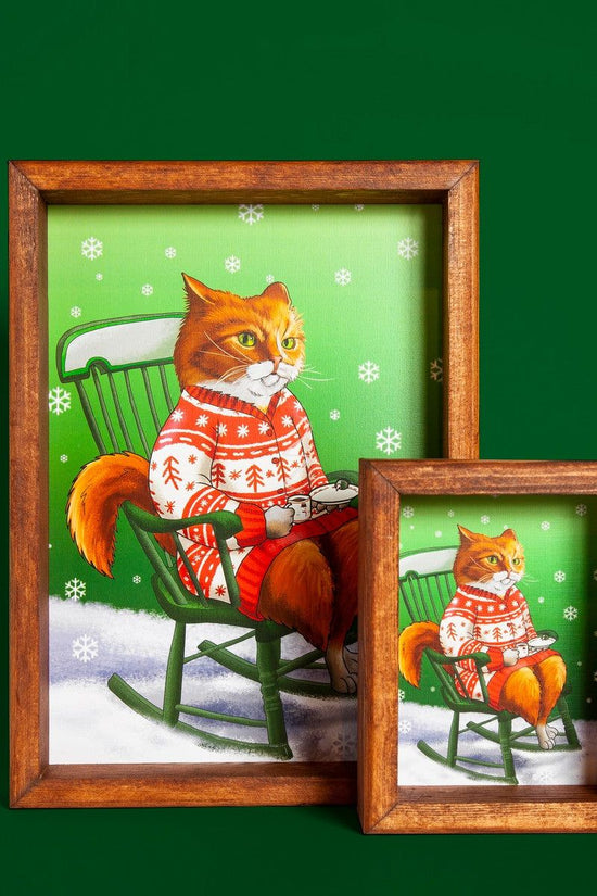 Christmas Animal Frame Cat