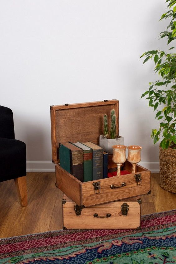 Wooden Suitcase Small