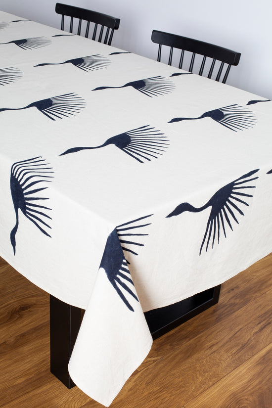 Stone Print Rectangle Table Cloth Stork