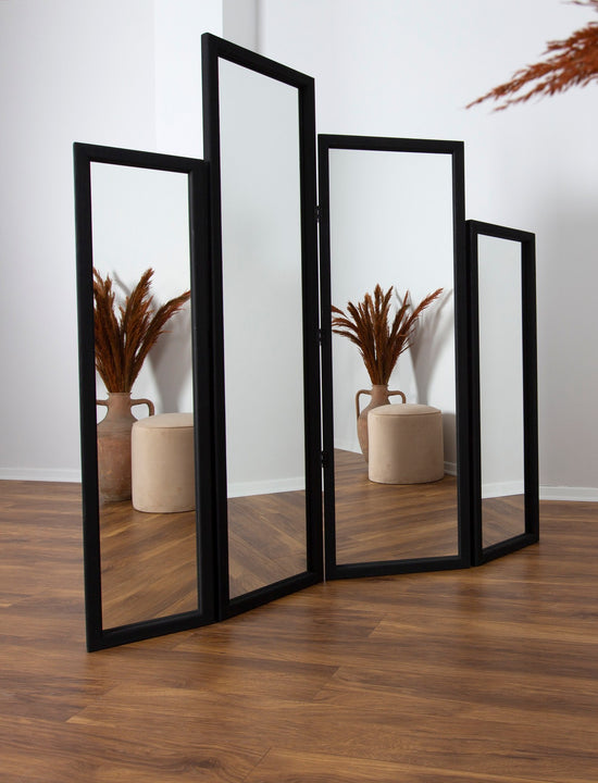 Asimetrik Ayna Paravan Siyah