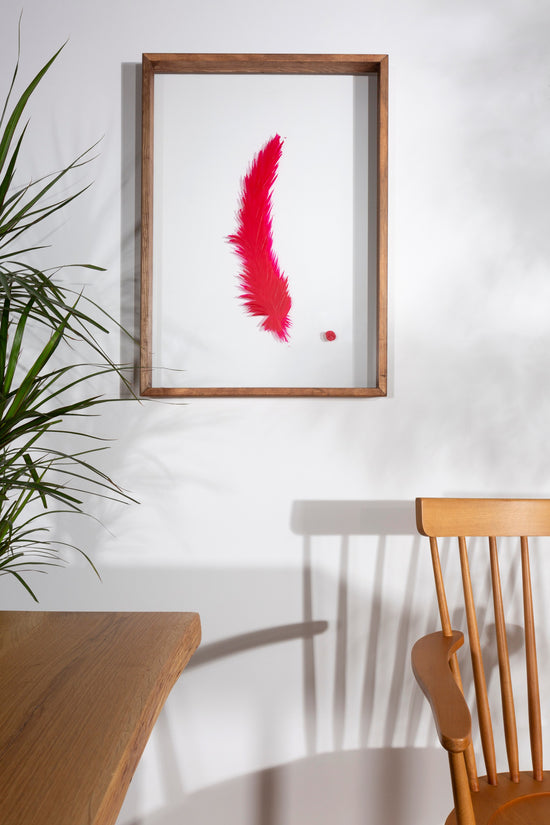 Feather Painting Red