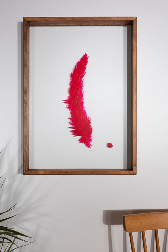 Feather Painting Red