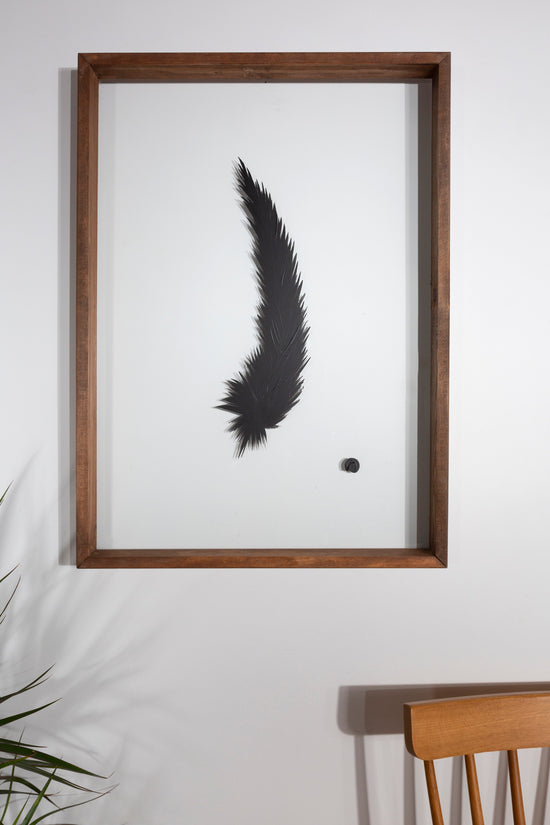 Load image into Gallery viewer, Feather Painting Black

