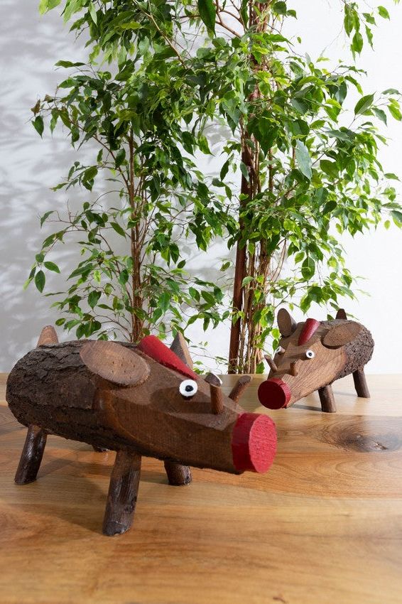 Wooden Piglet