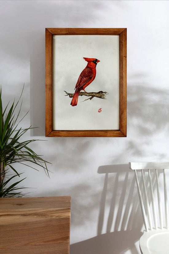 Load image into Gallery viewer, Bird Figure Watercolor Painting
