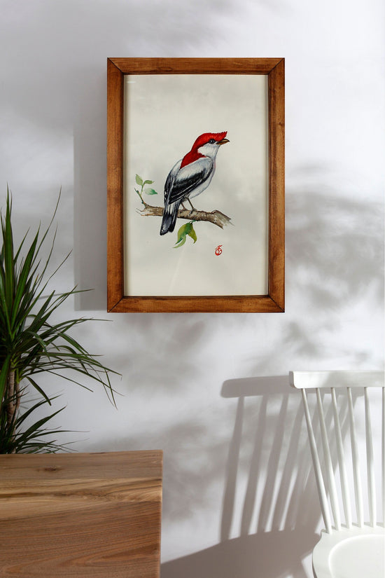 Bird Figure Watercolor Painting