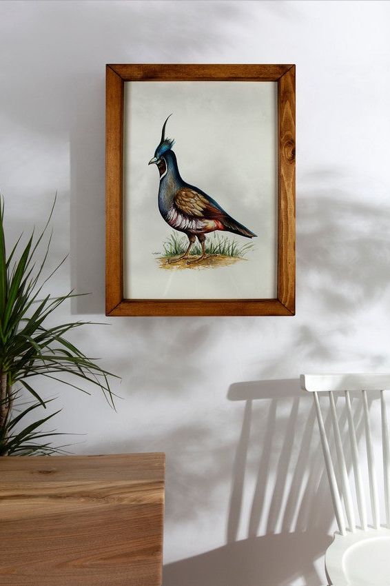 Bird Figure Watercolor Painting