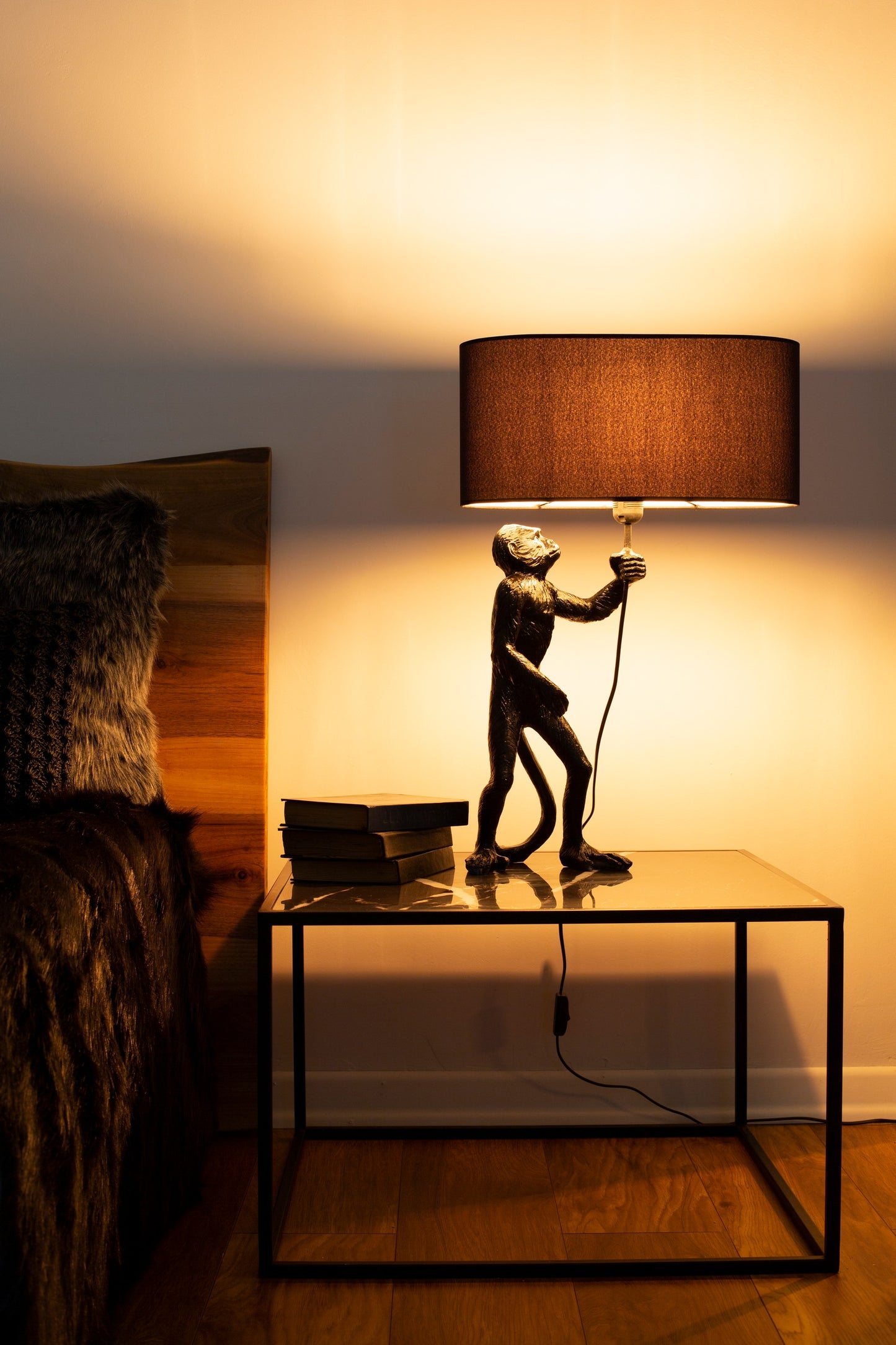 Monkey Lampshade Black